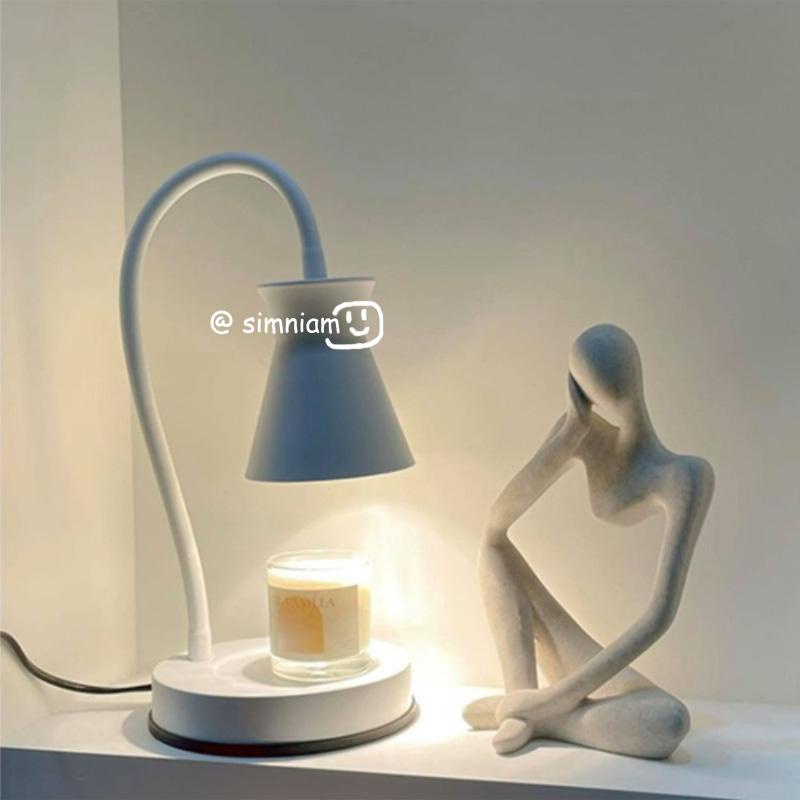 Đèn sưởi nóng chảy nến sáp thơm để bàn phong cách Hàn Quốc sử dụng linh hoạt