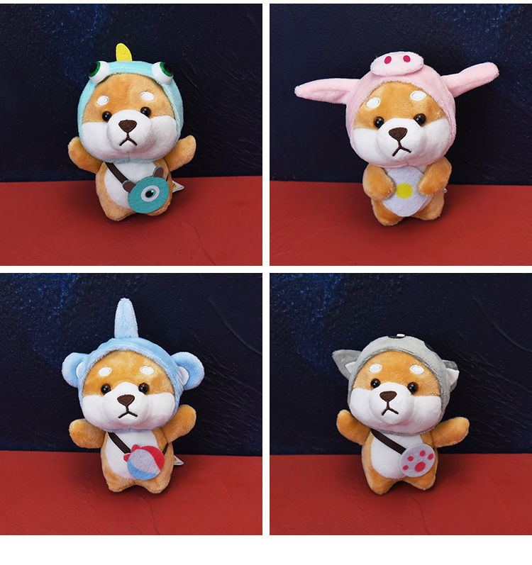 Móc khóa hình cún corgi nhồi bông đáng yêu