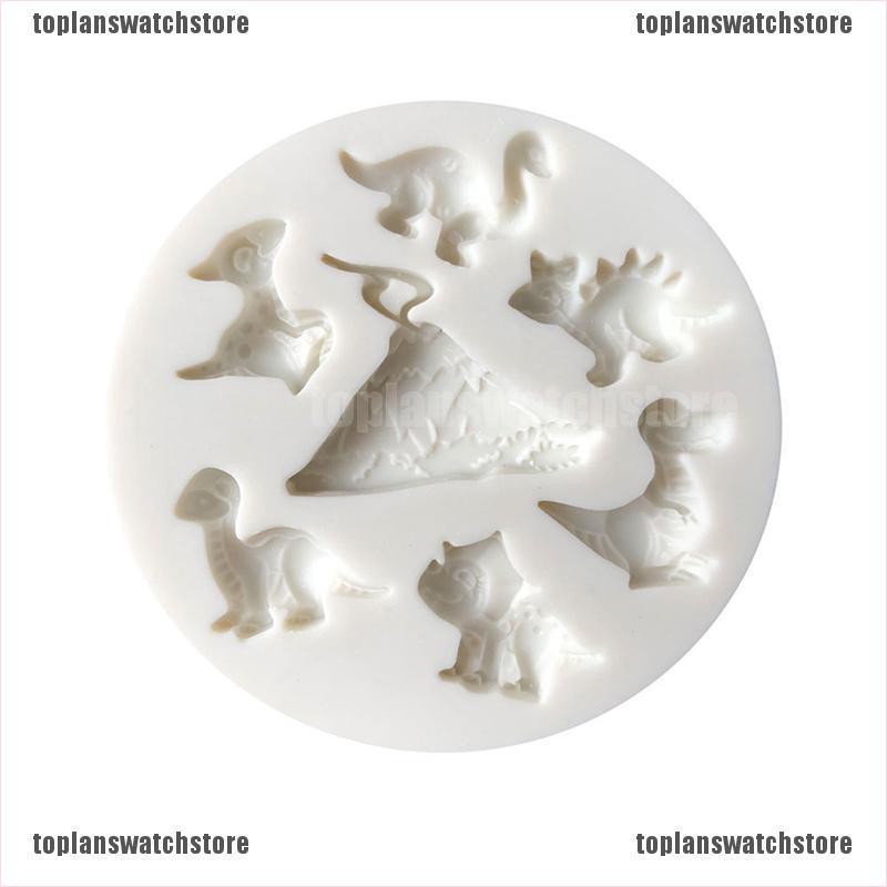 Khuôn Silicon Tạo Hình Khủng Long Dễ Thương Đáng Yêu Dùng Làm Bánh Kẹo Chocolate Tiện Dụng