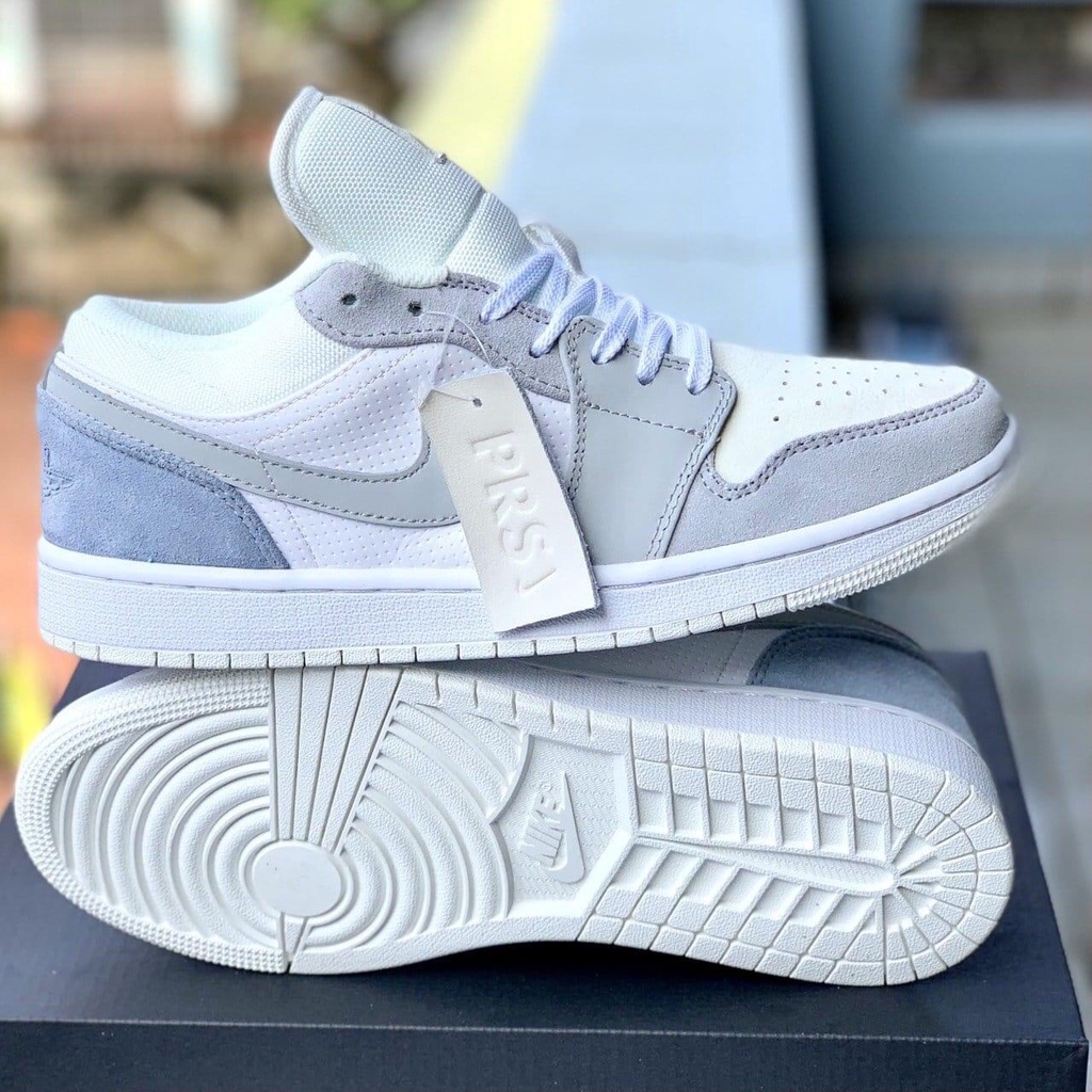Giày Sneaker AF1 Trắng, Air Force 1 All White Present Original Sneaker Bản Trung Nguyên Bản Cho Nam Nữ [FULL BILL BOX]