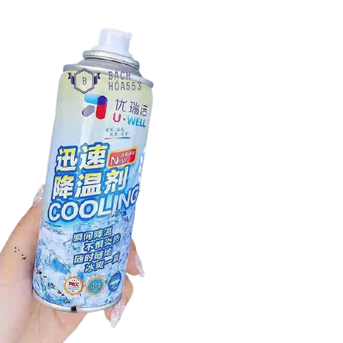 Bình xịt làm lạnh tức thời khử mùi xe Instant Freeze Cool U Well 260ml - Làm lạnh nhanh, khử mùi hiệu quả