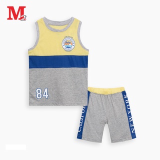 Bộ ba lỗ bé trai quần đùi và áo ba lỗ phối màu NEW YORK 84 LHD1323 Thời trang M2