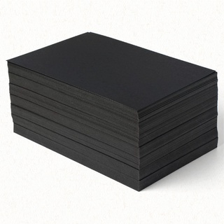 Giấy Vẽ Đen Khổ A3 A4 180gsm Chuyên Sáp Dầu Phấn Tiên Acrylic Thủ Công Mô Hình – Họa cụ Summer