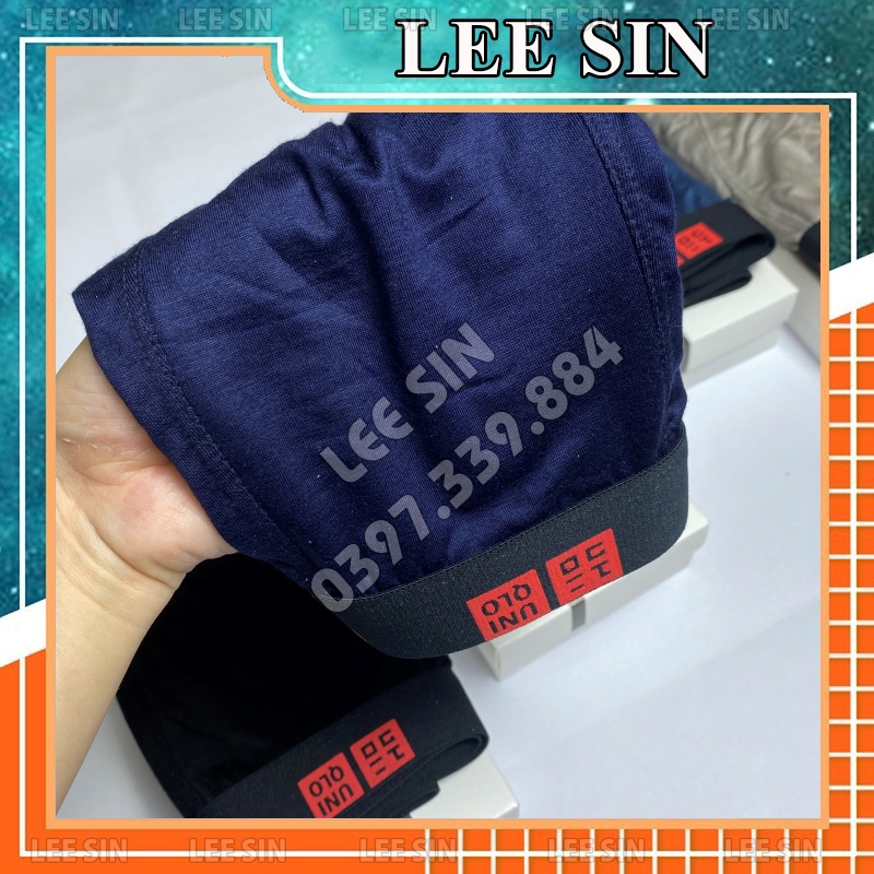 Quần lót nam cao cấp chất cotton thấm hút mồ hôi, Quần sịp nam đùi boxer co dãn 4 chiều nhật bản | LEE SIN
