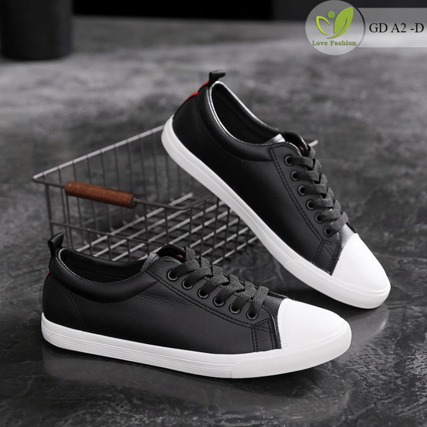 Giày Da Nam Màu Trắng Dáng Thể Thao – Sneaker Nam Size Từ 39 Đến 44 GDA2