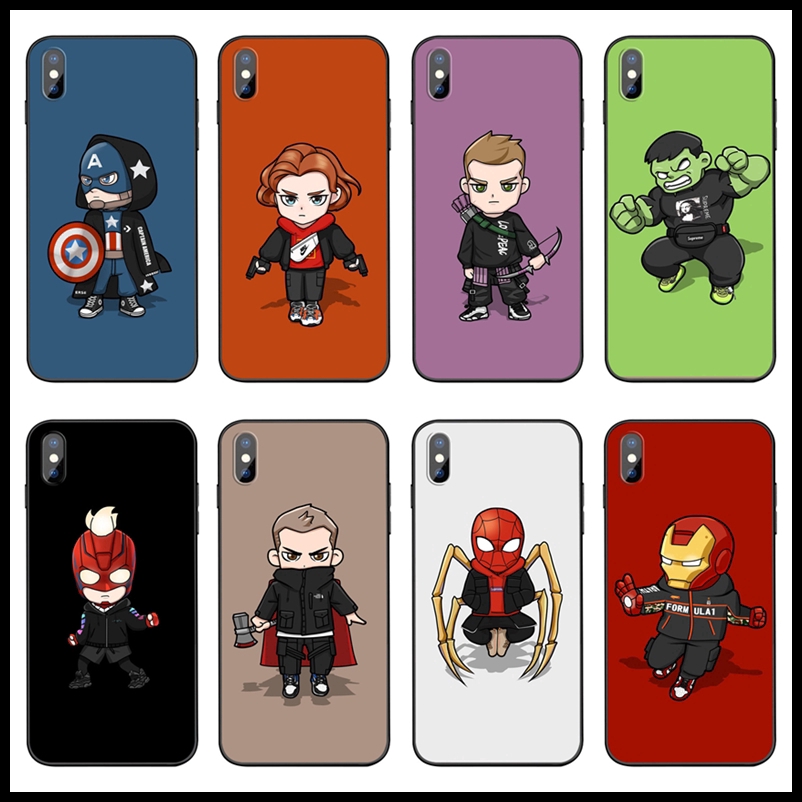 Ốp Xiaomi Redmi 7 K20 Pro Note7 Note7pro Case Cartoon The Avengers Spiderman iron Man Soft Cover