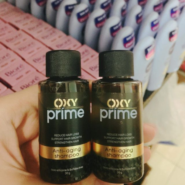 Dầu gội ngăn lão hóa tóc Oxy Prime 30g