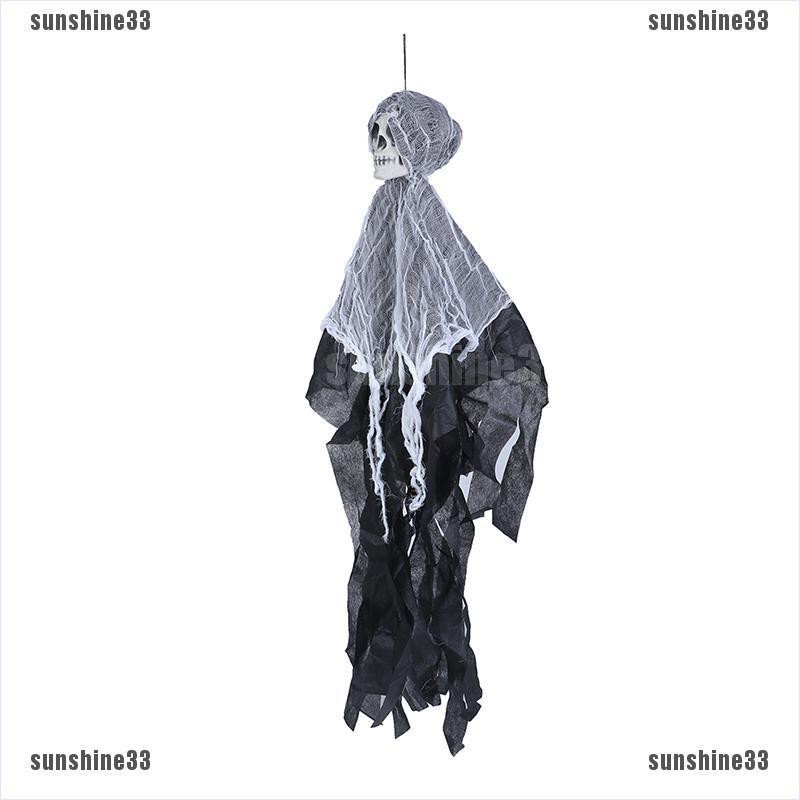 【COD•suns】100cm Skull Halloween Hanging Ghost Horror Props Door Halloween Deco