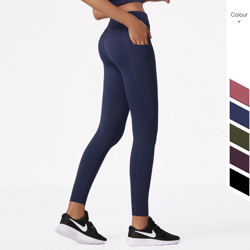 Quần legging thể thao Hoppe Fumeng lưng cao chất lượng cao cho nữ