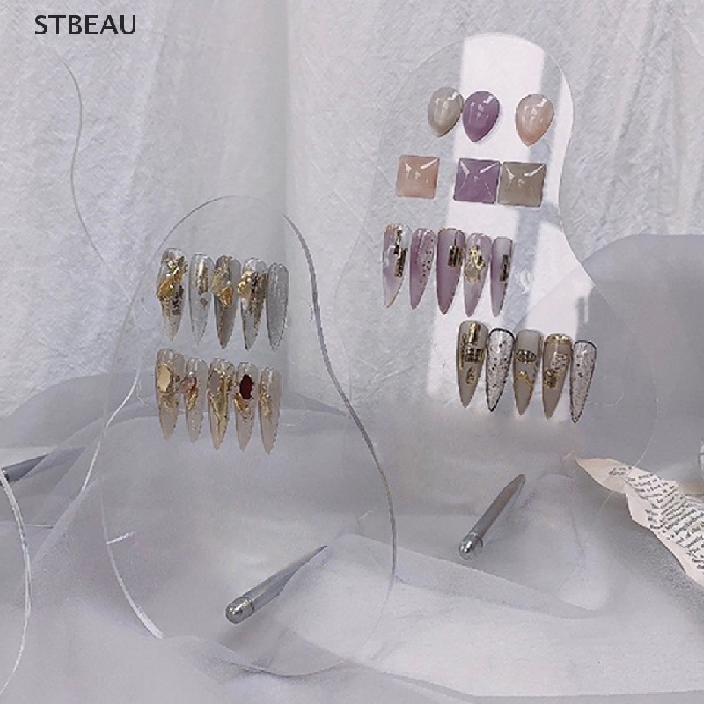 [Hàng mới về] Giá đỡ trưng bày móng tay giả bằng acrylic thiết kế độc đáo sáng tạo