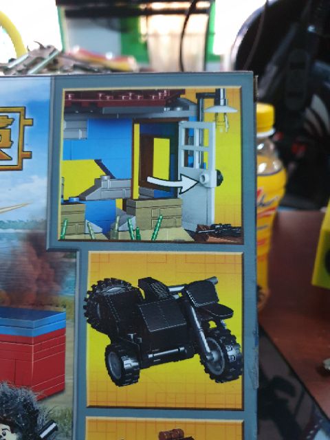 Lego PRCK 62000 game for peace pubg battlegrounds trò chơi sinh tồn có hộp quà xe máy lính bắn tỉa nhảy dù