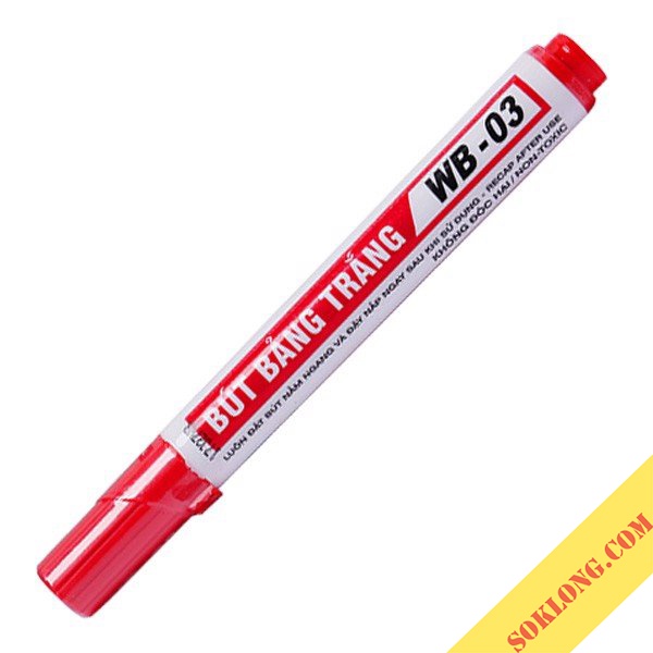 Bút viết bảng Thiên Long WB-03 bút lông bảng mực xanh, đen, đỏ viết được trên nhiều bề mặt