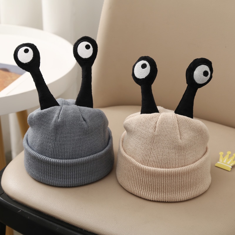 Mũ Len Dệt Kim Hình Côn Trùng Hoạt Hình Dễ Thương Vui Nhộn Trẻ Trung Cho Trẻ Em Mùa Thu Đông