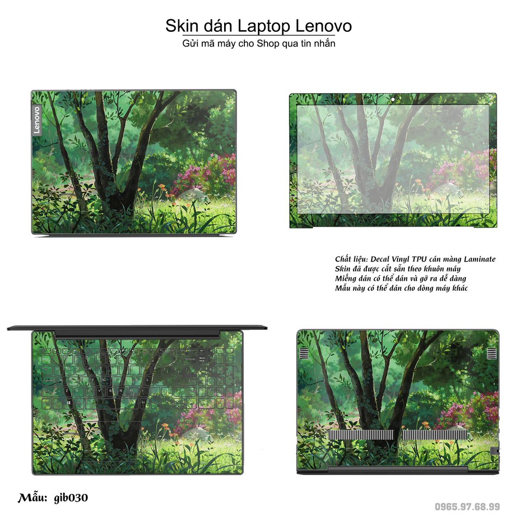 Skin dán Laptop Lenovo in hình Ghibli movies (inbox mã máy cho Shop)