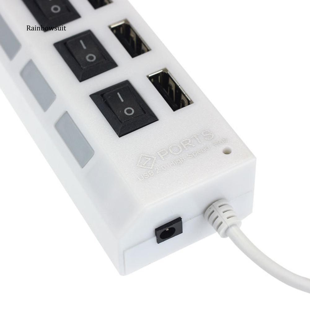 Bộ chia 7 cổng USB 2.0 có đèn LED báo hiệu