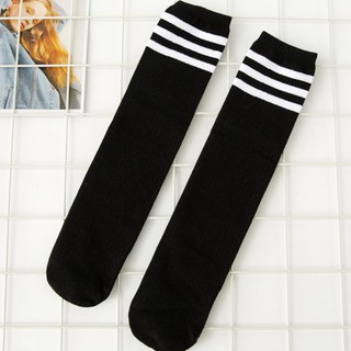 TẤT ( VỚ) DƯỚI GỐI ĐEN SỌC TRẮNG TAT0601