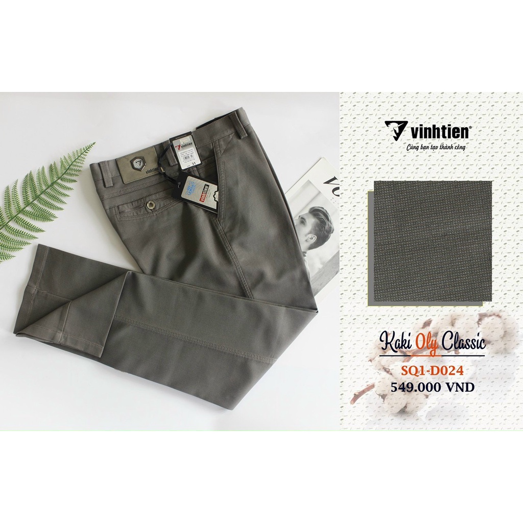 Quần Kaki Trung Niên 0ly Classic Vĩnh Tiến 549