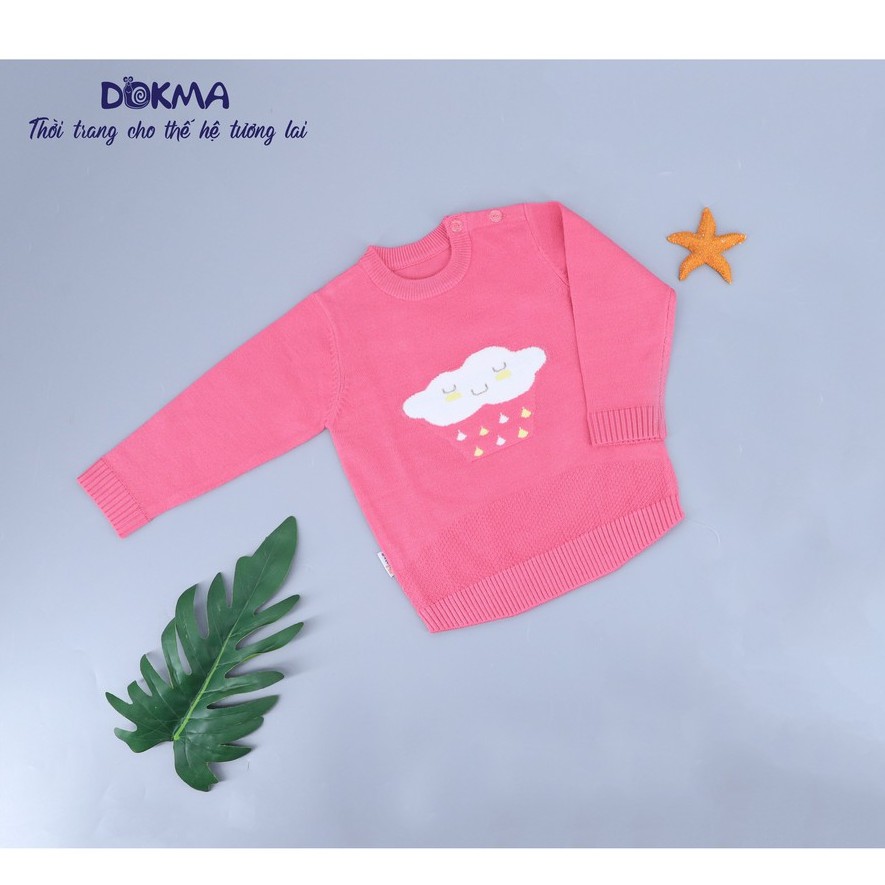 DA447 Áo len cổ tròn dài tay Dokma (6-24M)