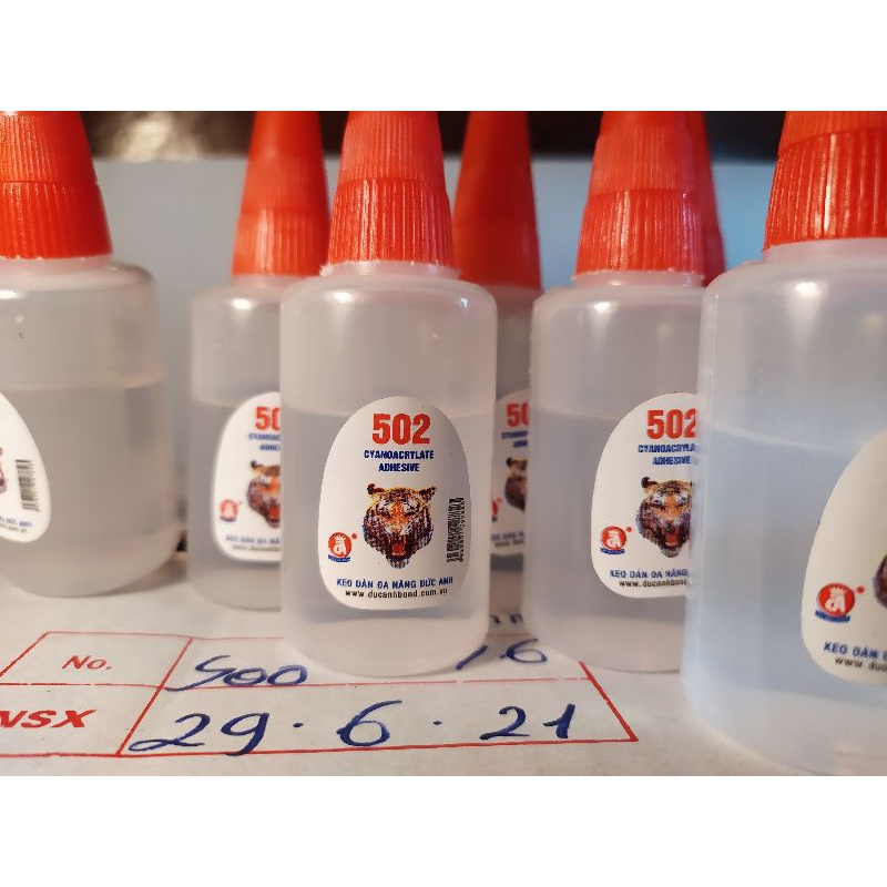 Keo 502 keo dán đa năng siêu dính con voi chai lớn và nhỏ