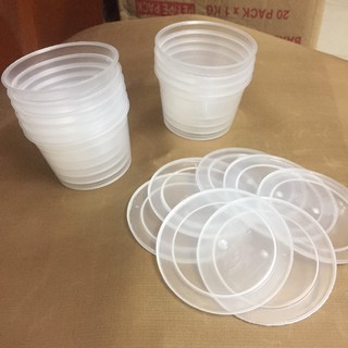 Set 10 Cốc nhựa đựng caramen, flan, sữa chua, rau câu hình tròn