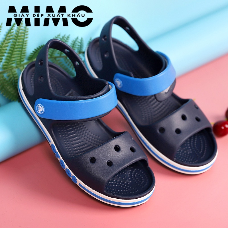 Sandal trẻ em, dép sandal quai ngang Baya màu navy quai xanh êm mềm nhẹ, bền đẹp cho bé trai - Tặng 10 jibit