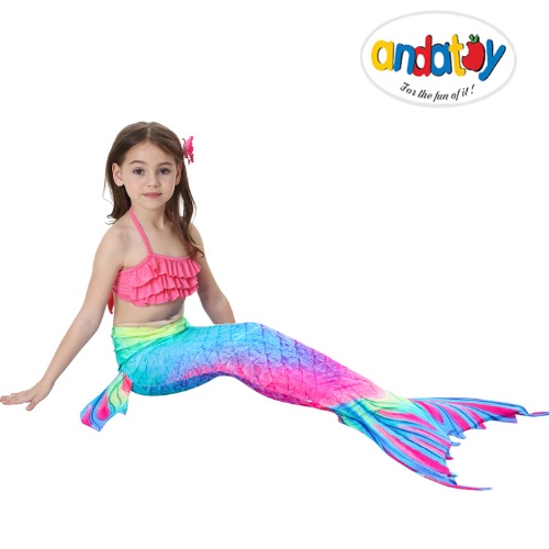 Đồ bơi cho bé gái áo tắm biển đuôi nàng tiên cá cao cấp CHƯA kèm chân vịt nhựa ANDAKIDS AD141