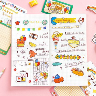 Bộ sticker gấu thỏ đáng yêu (có sẵn)