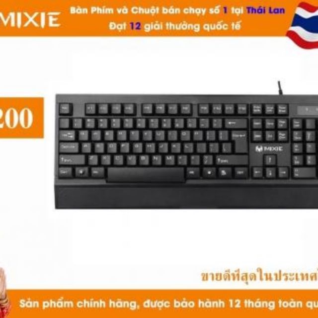Keyboard usb Mixie X200_ văn phòng