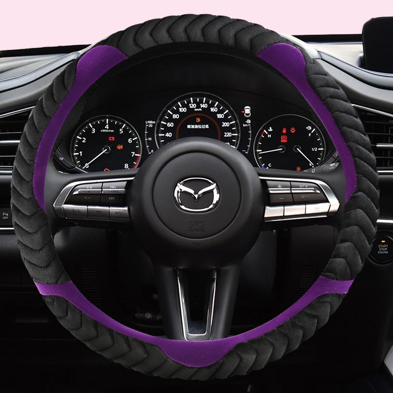 Bọc Vô Lăng 38CM Chống Trượt Cho CX-3 CX-4 CX-5 CX-7 CX-9 Mazda 3 Axela 6 Gh Gj Demio