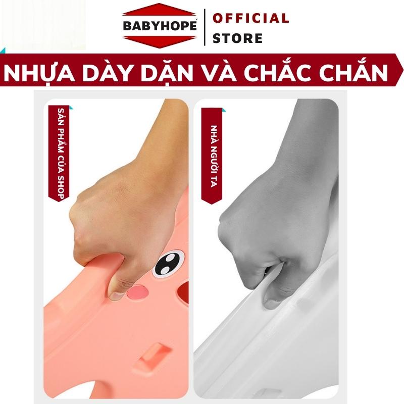 Cầu trượt cho bé HOLLA, Cầu trượt xích đu 3in1, Tặng kèm Bóng rổ cho bé BABYHOPE