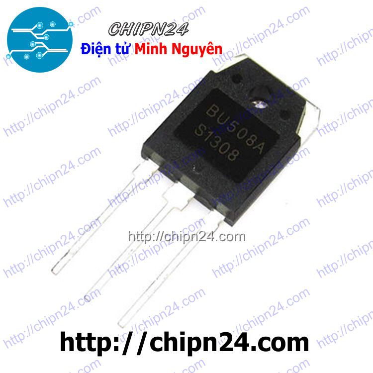[1 CON] (KT1) Transistor BU508 TO-3P NPN 8A 700V (BU 508)