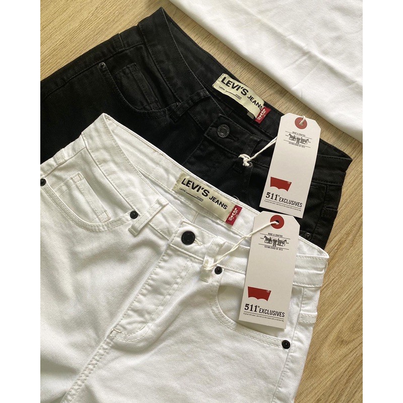 Quần momjeans đen trắng “Lệ Vi”