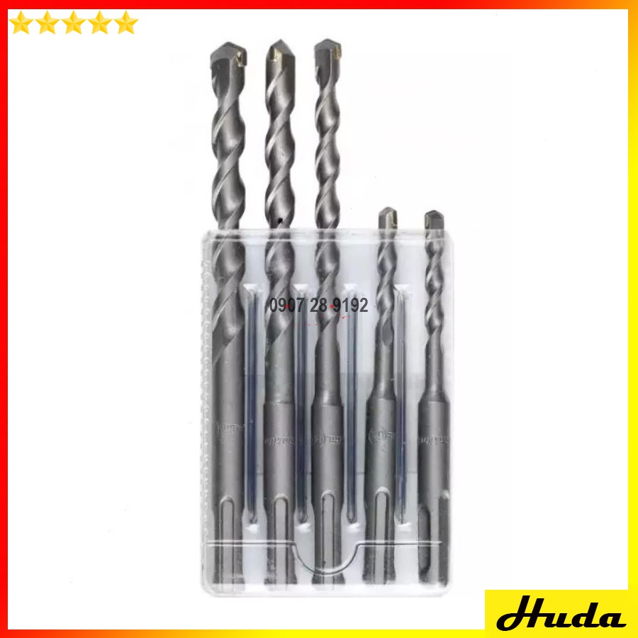 Bộ 05 mũi khoan bê tông Makita D-17784 chuôi gài SDS-Plus