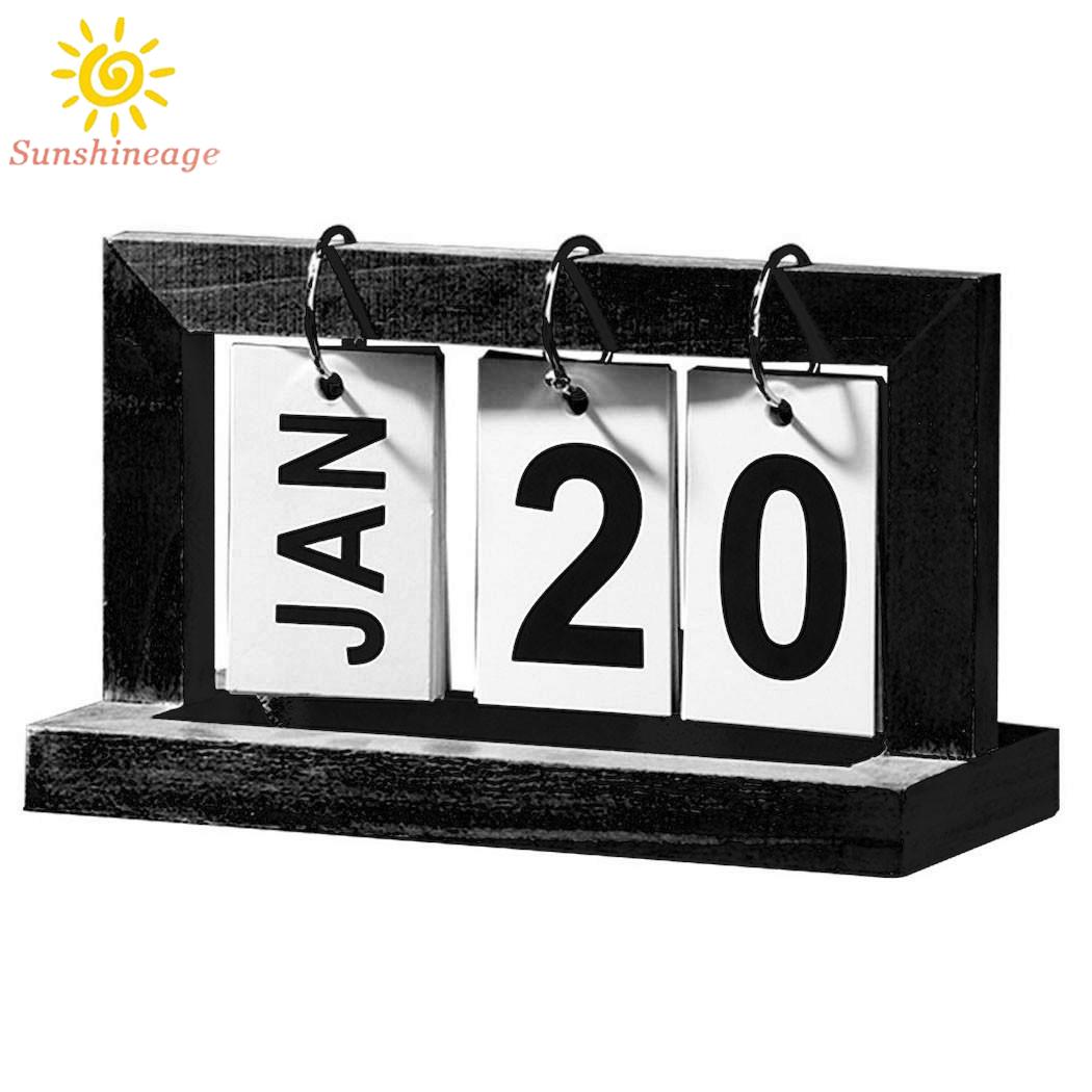 Lịch Để Bàn Màu Trắng Đơn Giản 20.5x12.9cm