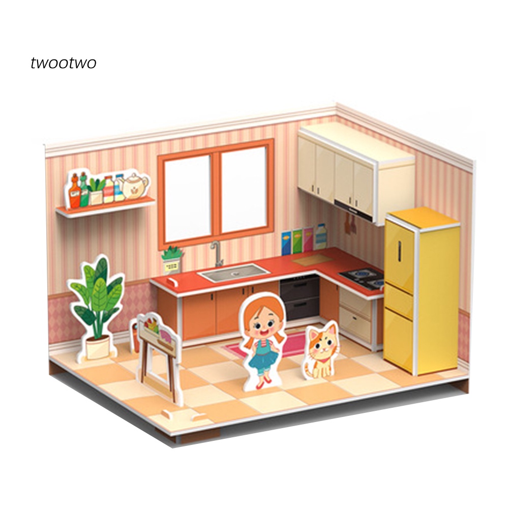 Bộ Đồ Chơi Lắp Ráp Mô Hình Ngôi Nhà 3d Cho Bé