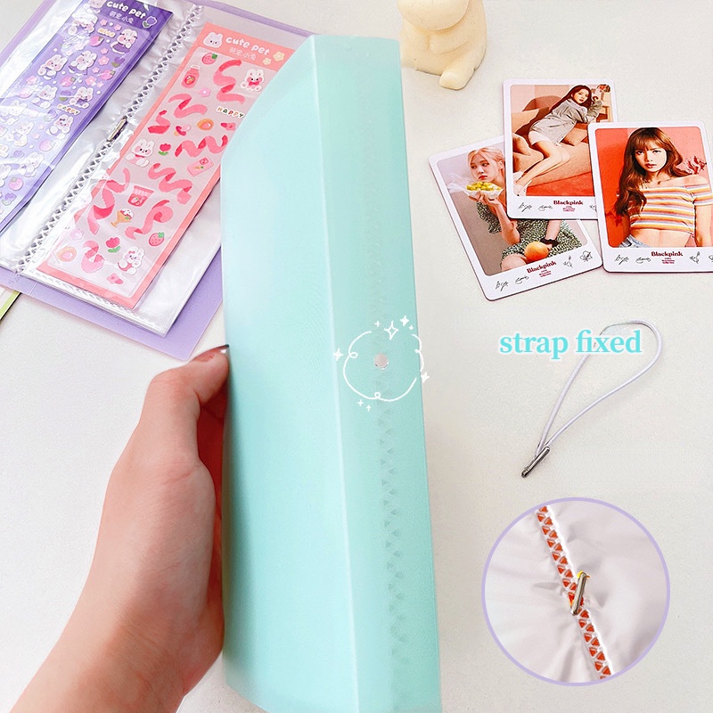 Sổ Lưu Trữ Nhãn Dán Dài Màu Sắc Macaron Xinh Xắn