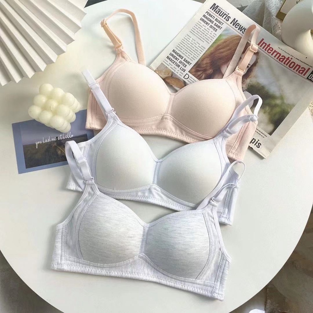 Áo ngực mút mỏng chất cotton mịn, Áo lót nữ không gọng, mặc áo dài không lộ VASILL A838