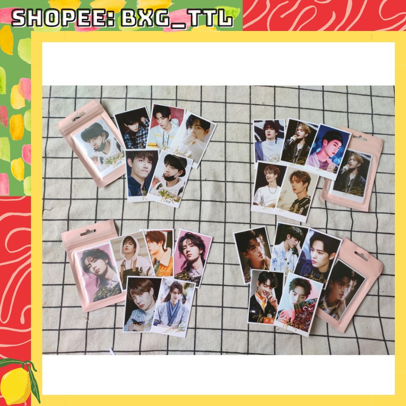 SET 5 ẢNH LOMO KÈM CHỮ KÍ TIÊU CHIẾN - SET 5 ẢNH LOMO KÈM CHỮ KÍ VƯƠNG NHẤT BÁC 2