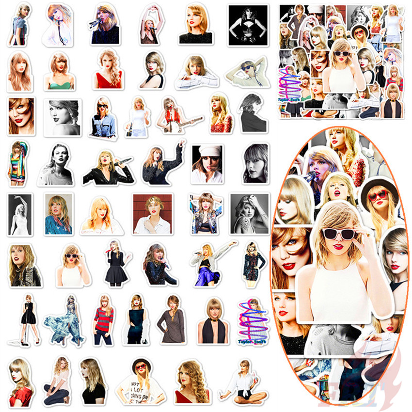 ❉ Taylor Swift - Series 04 Popular &amp; Country Music Singer Stickers ❉ 50Pcs/Set Superstar DIY Fashion Decals Doodle Stickers