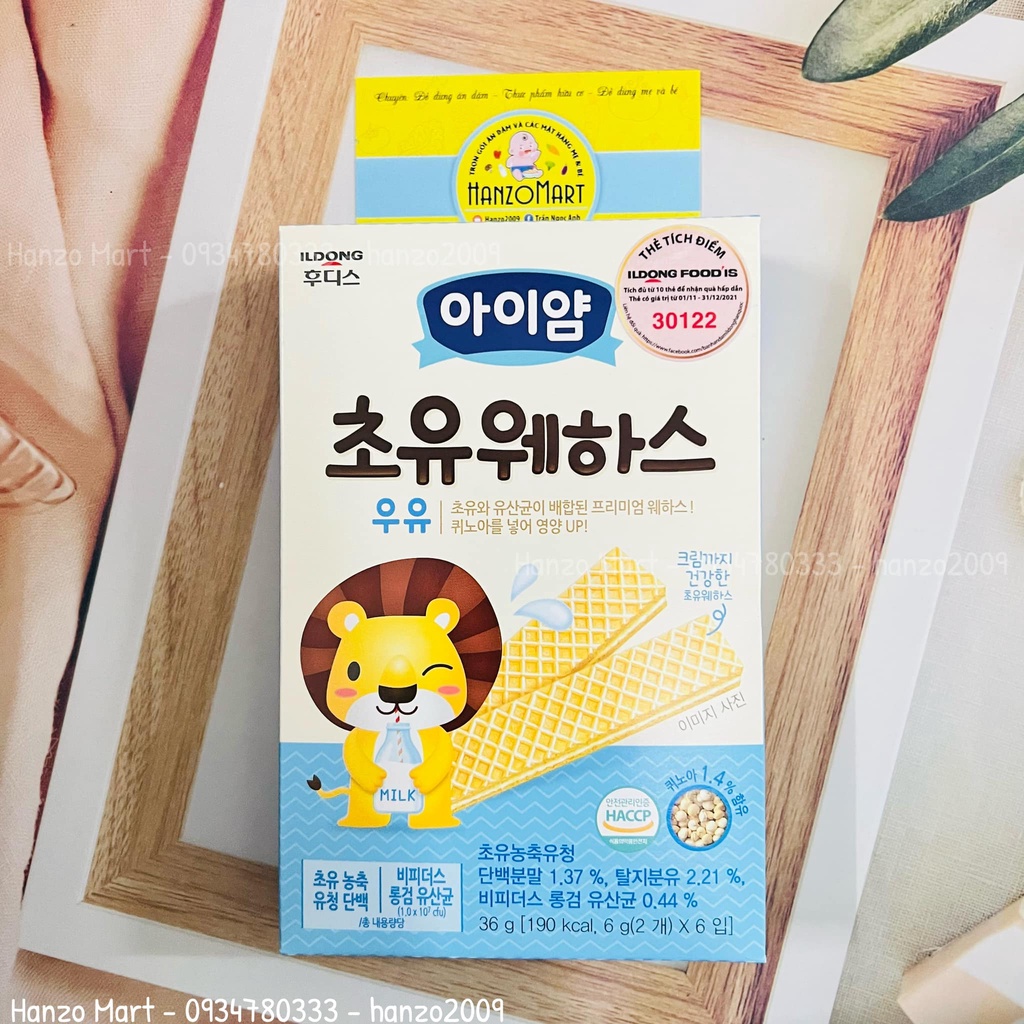 Bánh Ăn Dặm cho bé xốp ildong Hàn Quốc cho bé 7m+
