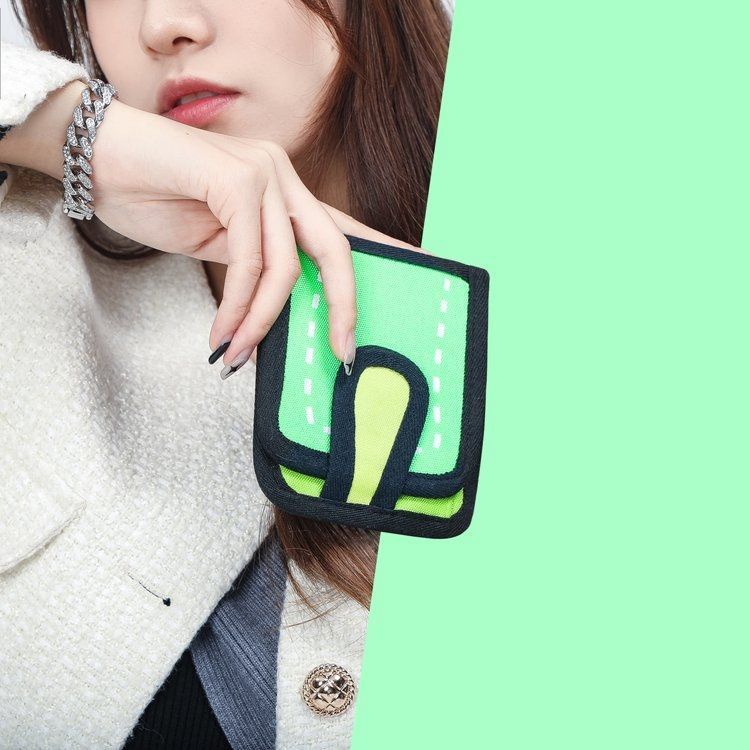 Ví Ngắn In Hoạt Hình 3d Dễ Thương Chất Lượng Cao Cho Học Sinh