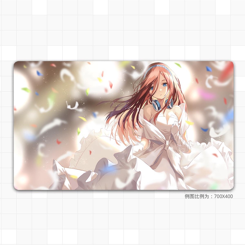 Tấm Lót Chuột Máy Tính Cỡ Lớn In Hình anime Hoa Năm Cánh Hai no three Lá