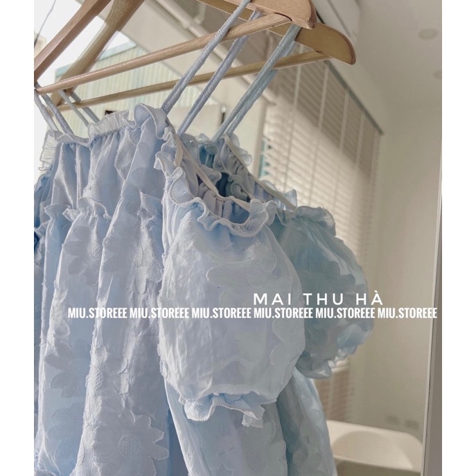 VÁY HOA BABYDOLL TRỄ VAI HAI DÂY HÀNG HAI LỚP