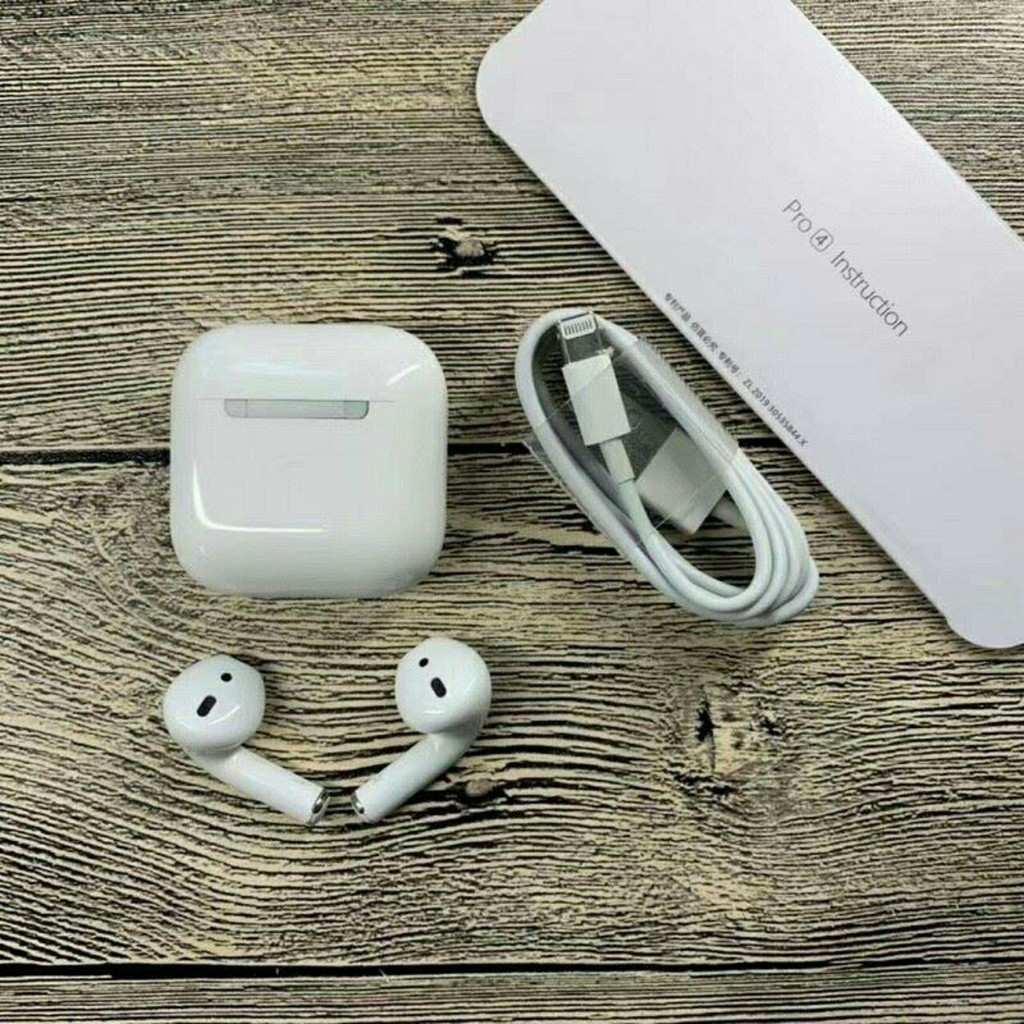 Tai Nghe Bluetooth Airpod Pro 4 bản Cao Cấp Định Vị Đổi Tên Bluetooth 5.0 Âm Thanh Cực Tốt Đàm Thoại Sắc Nét