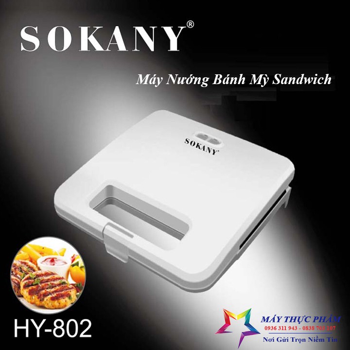 [Mã ELHADEV giảm 4% đơn 300K] Máy Nướng Bánh Mỳ Sandwich Sokany