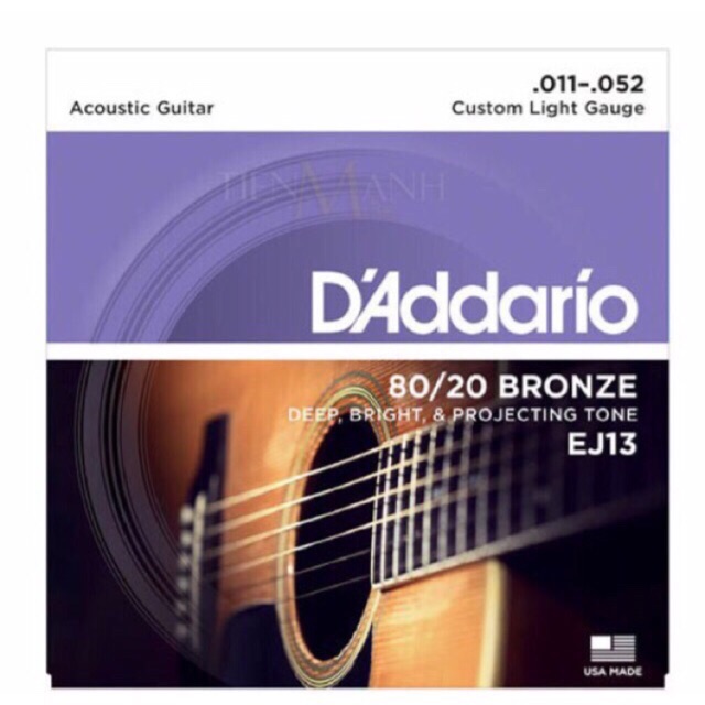 DÂY ĐÀN ACOUSTIC D’ADDARIO EJ13