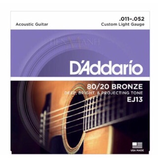 DÂY ĐÀN ACOUSTIC D’ADDARIO EJ13