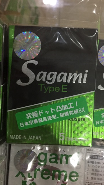 Bao cao su Sagami Type E có gai và gân (5c)