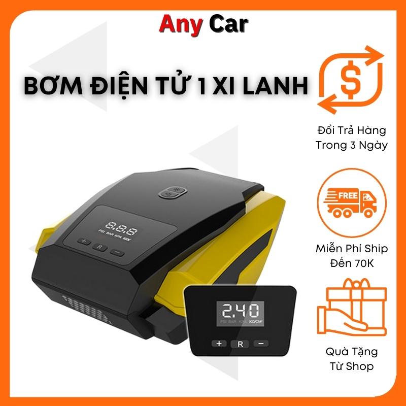Bơm Xe Ô Tô - Bơm Lốp Ô Tô - Điện Tử 1 Xi Lanh Có Đèn
