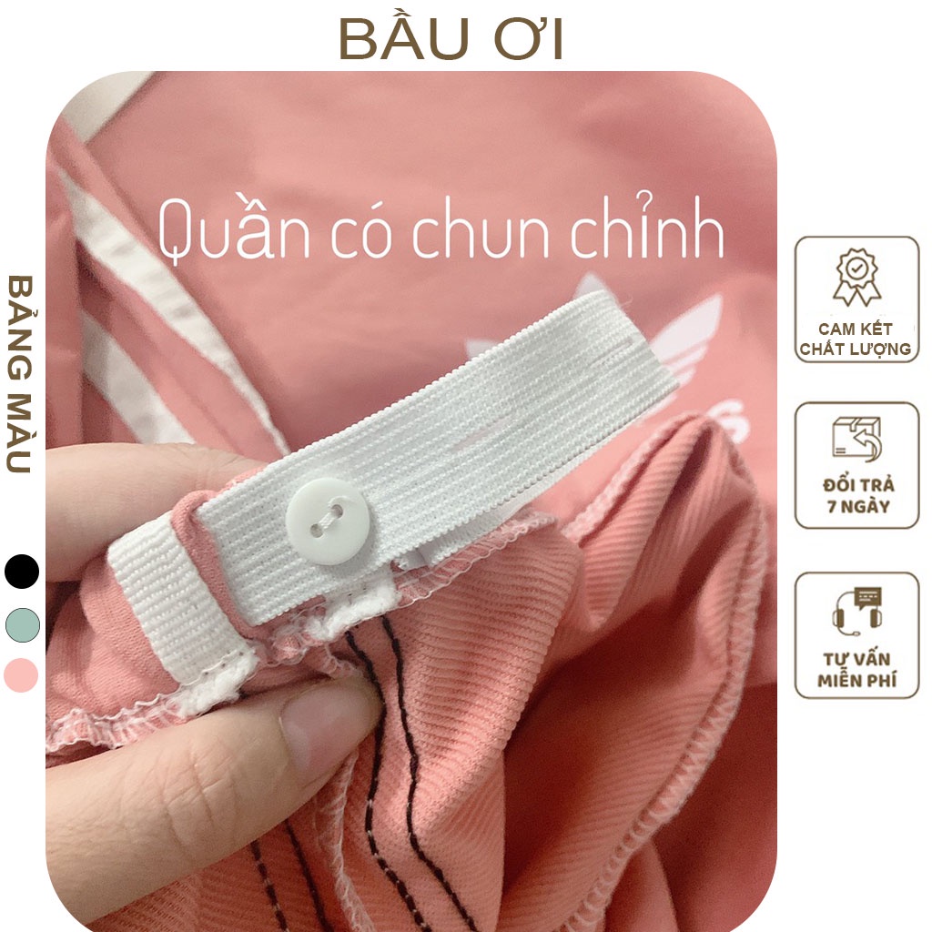 [BAUOII B26] BỘ BẦU THỂ THAO THU ĐÔNG TRƯỚC VÀ SAU SINH CHẤT NỈ DÀY DẶN  - BỘ QUẦN ÁO  BẦU CHỮ DASS CÓ KHÓA CHO CON TI